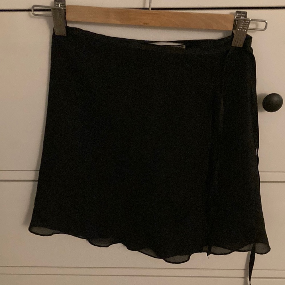 Danskin chiffon georgette wrap skirt.